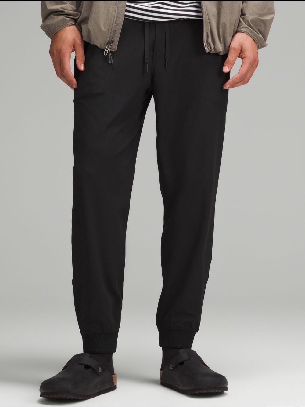 lululemon athletica Black Men's Jogger Pants with Drawstring